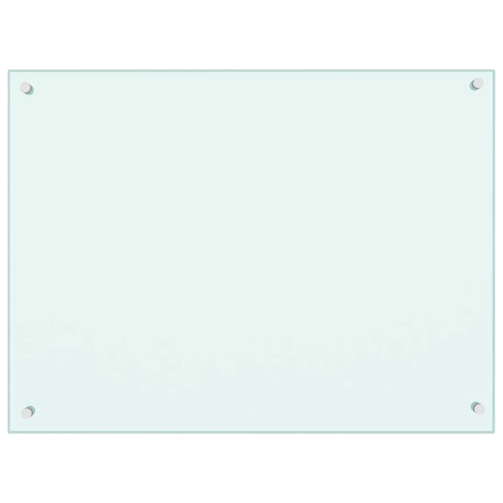 VIDAXL FRAGE SEMBORE KITCHE 80x60 cm Broken Glass white