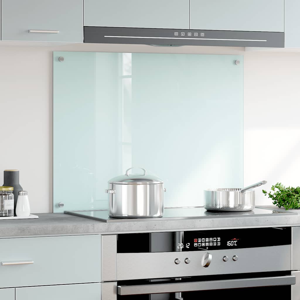 VIDAXL FRAGE SEMBORE KITCHE 80x60 cm Broken Glass white