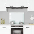 Vidaxl spatscherm keuken 80x60 cm gehard glas wit