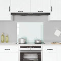 Vidaxl spatscherm keuken 80x60 cm gehard glas melkwit