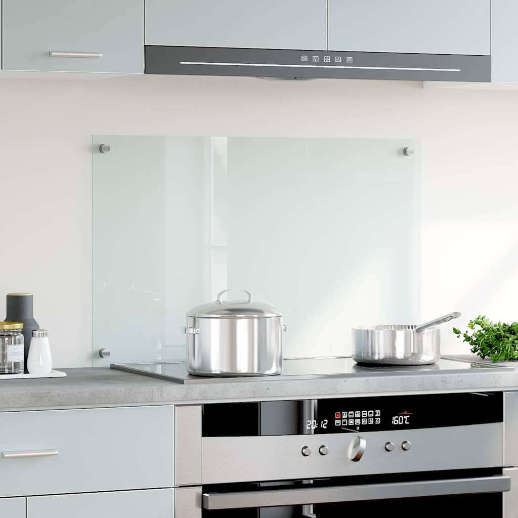 Vidaxl spatscherm keuken 80x50 cm gehard glas transparant