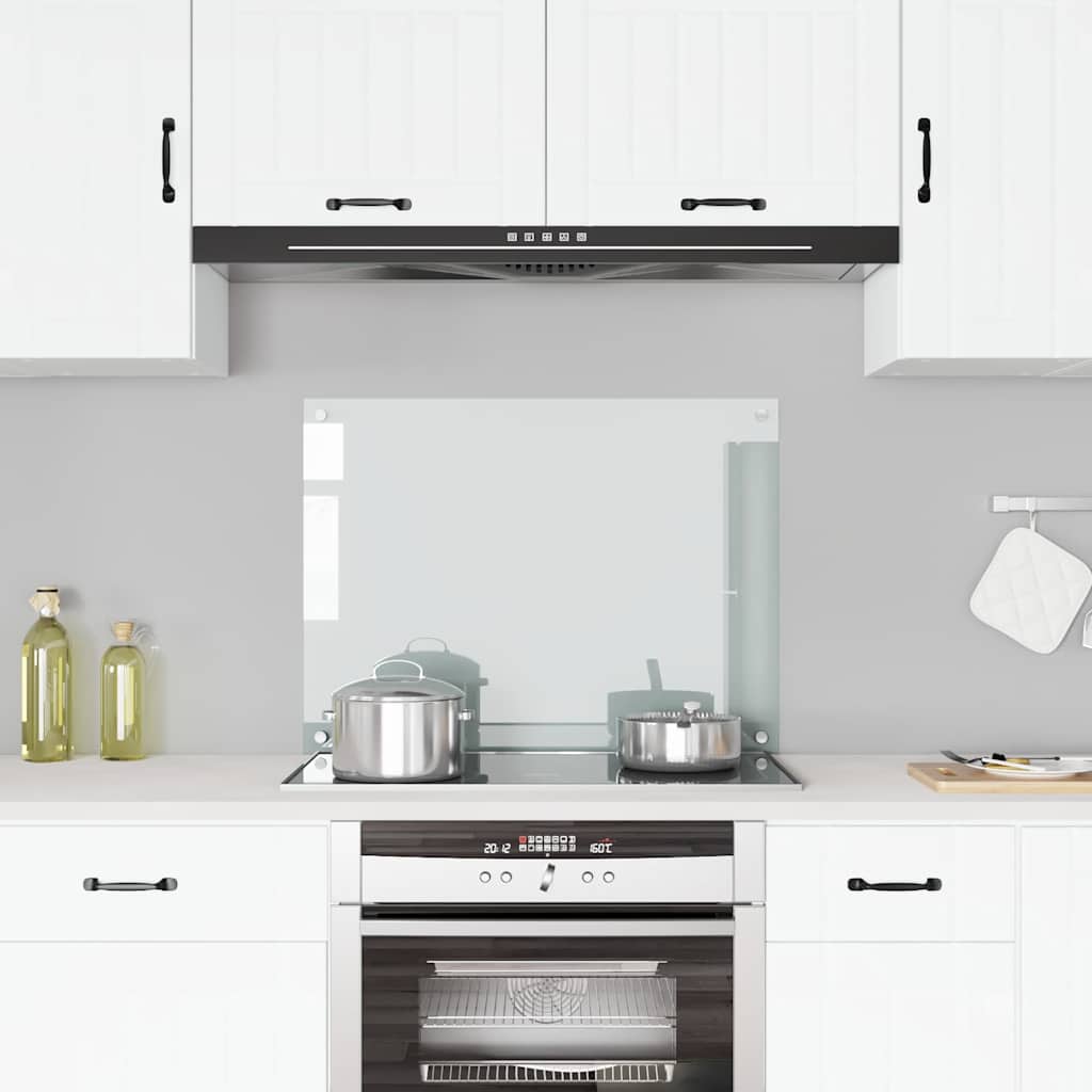Vidaxl spatscherm keuken 80x60 cm gehard glas transparant