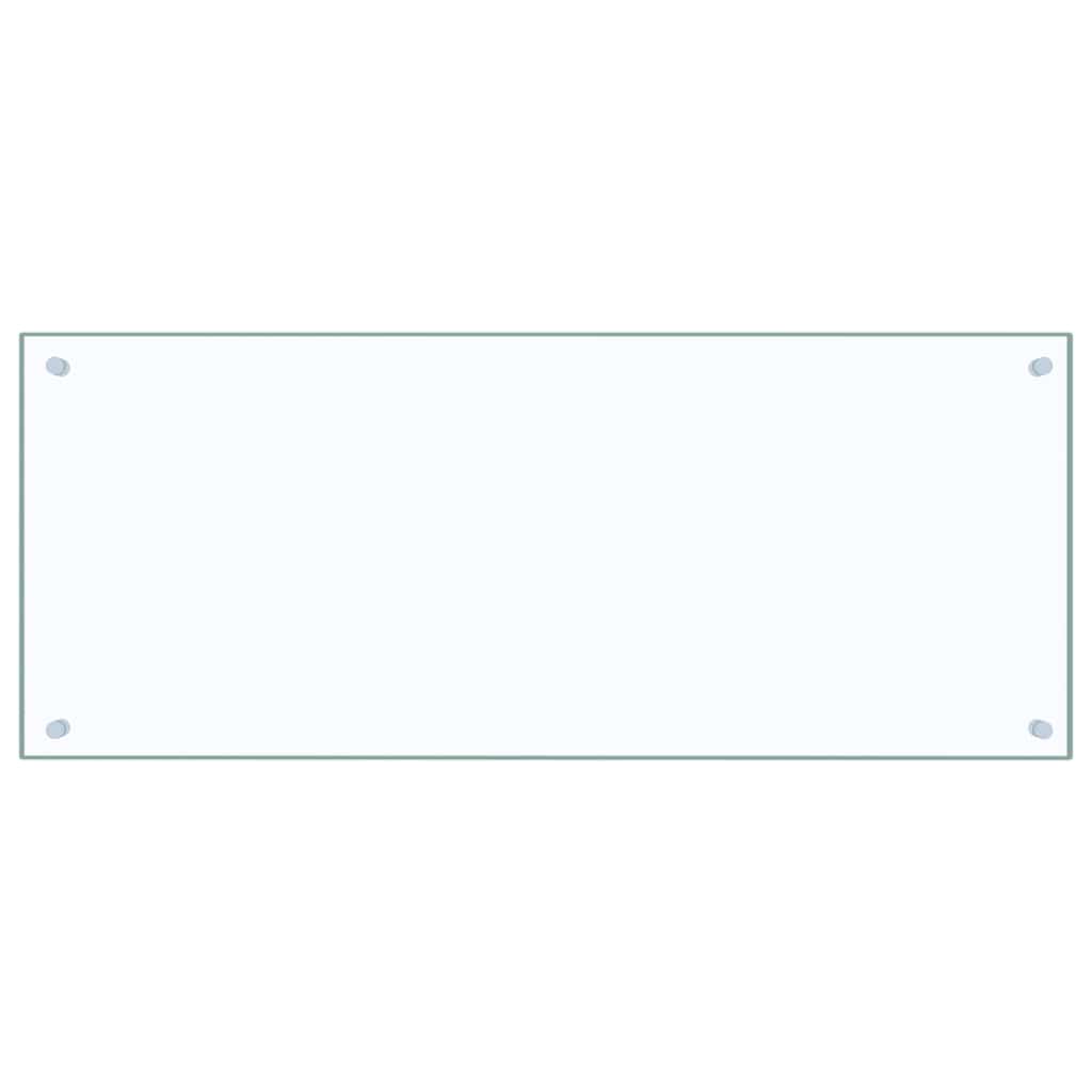 VIDAXL FRAGE SREBEN KITCHE 100x40 cm Teralglas transparent