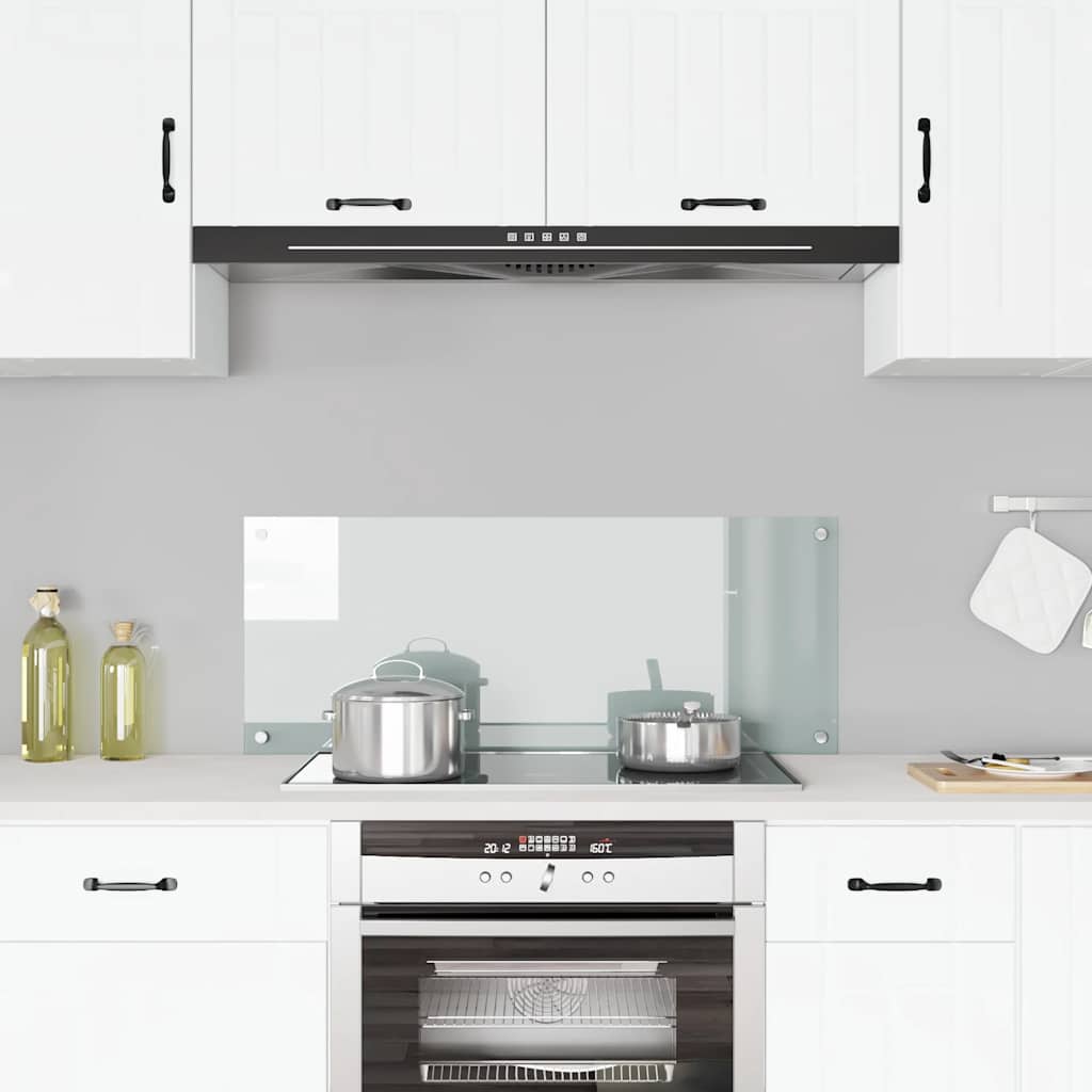 VIDAXL FRAGE SREBEN KITCHE 100x40 cm Teralglas transparent
