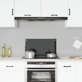 Vidaxl spatscherm keuken 70x40 cm gehard glas zwart