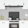 Vidaxl spatscherm keuken 70x50 cm gehard glas zwart