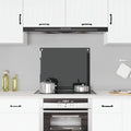 Vidaxl spatscherm keuken 70x60 cm gehard glas zwart