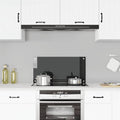 Vidaxl spatscherm keuken 80x40 cm gehard glas zwart