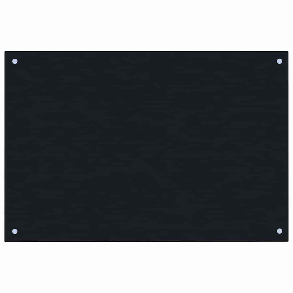 Vidaxx - Scheinküche 90x50 cm gehärtetes Glas schwarz