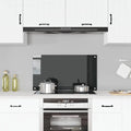 Vidaxl spatscherm keuken 90x50 cm gehard glas zwart
