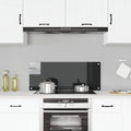 Vidaxl spatscherm keuken 100x40 cm gehard glas zwart