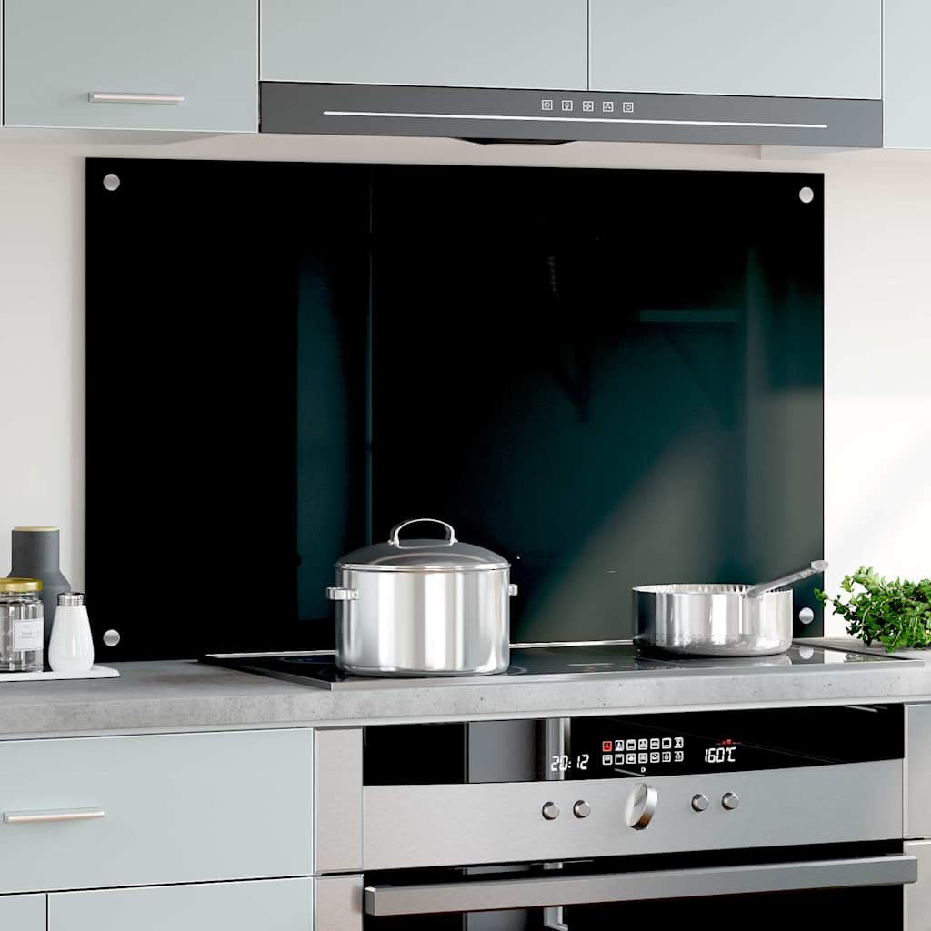 VIDAXL FRAGE SEMBORE KITCHE 100x60 cm termin glass black