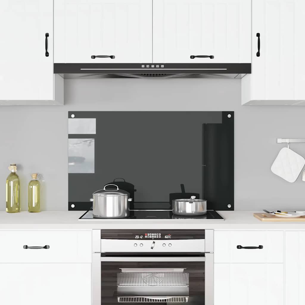 VIDAXL FRAGE SEMBORE KITCHE 100x60 cm termin glass black