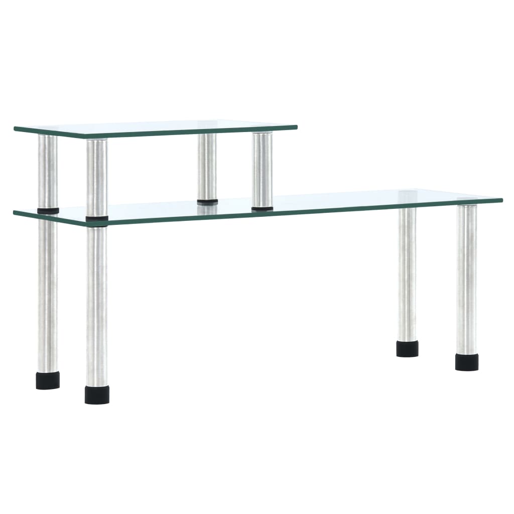 VidaXL Küchenregal 45x16x26 cm, gehärtetes Glas, transparent