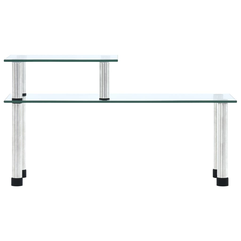 VidaXL Küchenregal 45x16x26 cm, gehärtetes Glas, transparent
