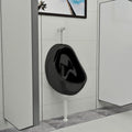 Vidaxl Wandurinal mit belüfteter Keramik, schwarz