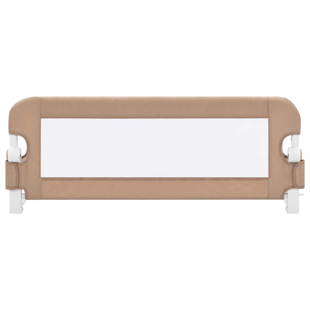 VidaXL Bettgitter für Kleinkinder, 102 x 42 cm, Polyester, taupe