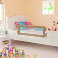 VidaXL Bettgitter für Kleinkinder, 102 x 42 cm, Polyester, taupe