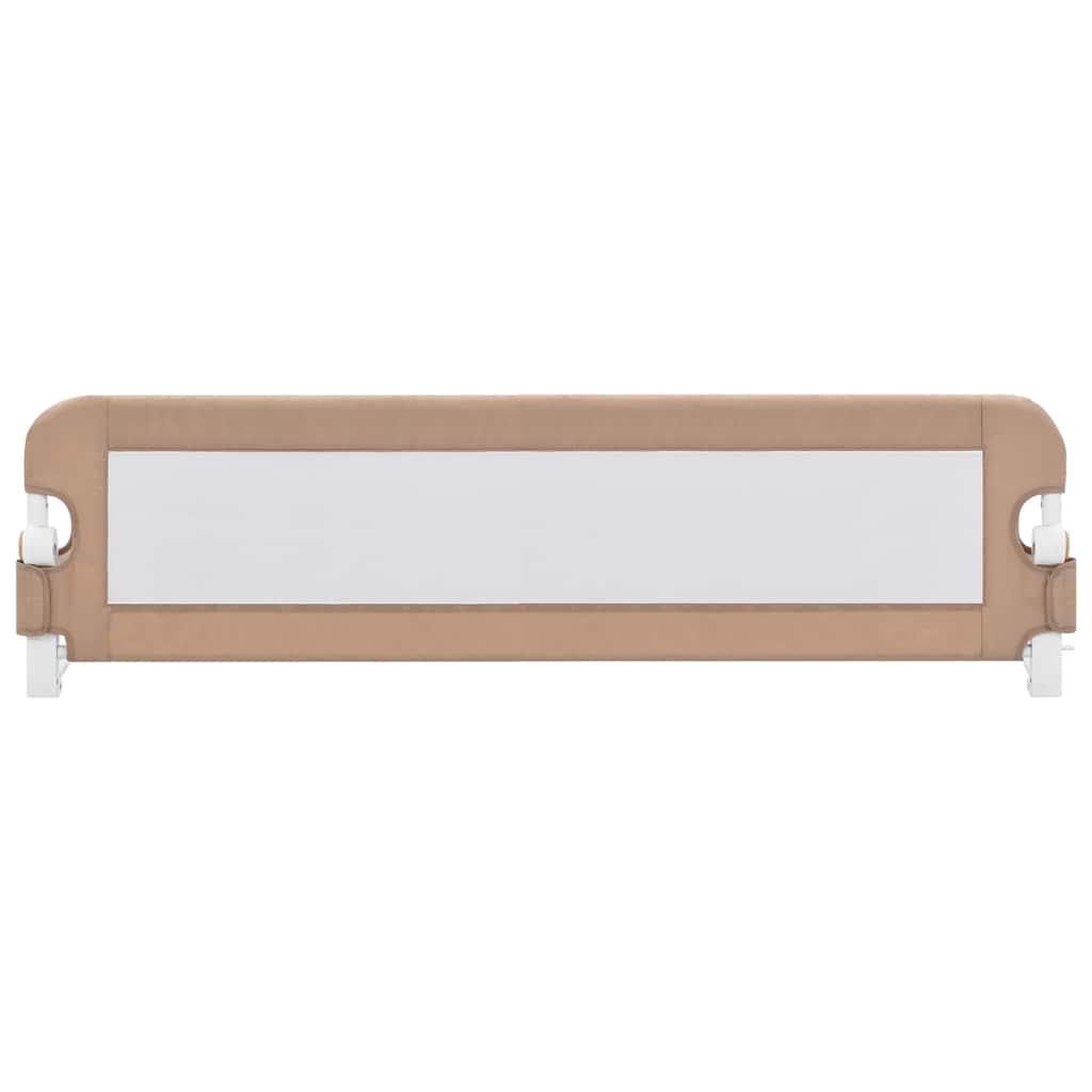 VidaXL Bettgitter für Kleinkinder, 150 x 42 cm, Polyester, taupe