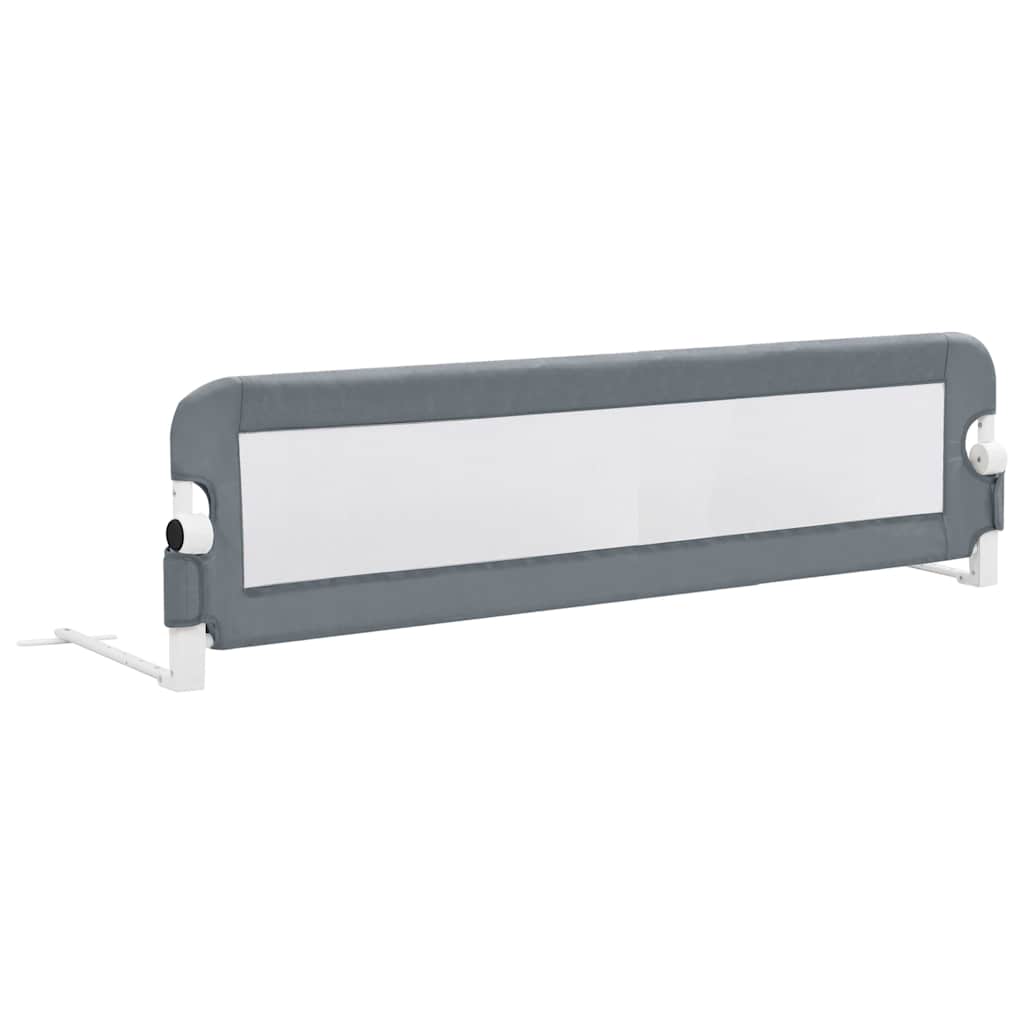 VidaXL Kinderbettgitter 150x42 cm Polyester Grau