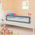 VidaXL Kinderbettgitter 150x42 cm Polyester Grau