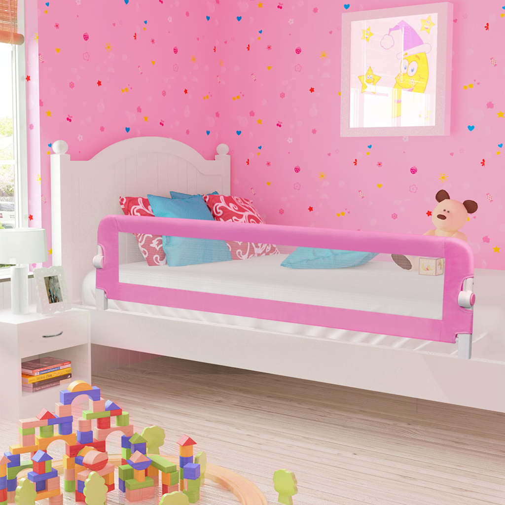 VidaXL Kinderbettgitter 180x42 cm Polyester Rosa