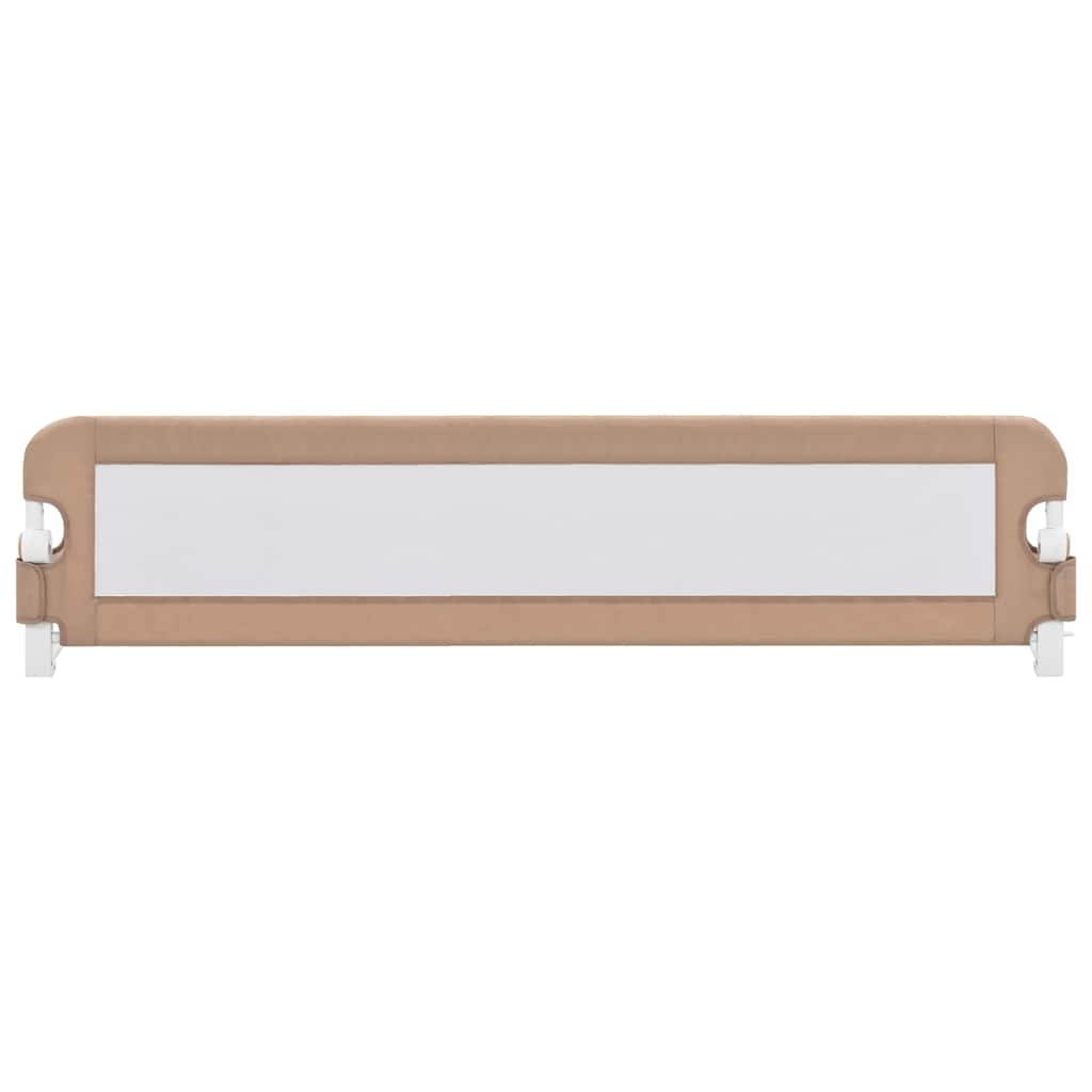Vidaxl bedhekje peuter 180x42 cm polyester taupe