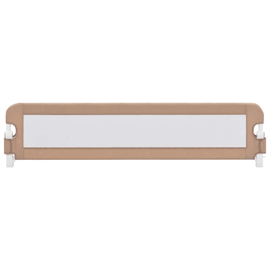 VidaXL Bettgitter für Kleinkinder, 180 x 42 cm, Polyester, taupe