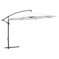 Vidaxl hangende zonneparasol wit