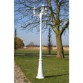 Vidaxl Gartenlaterne Kingston 3-Armig 215 cm Weiß