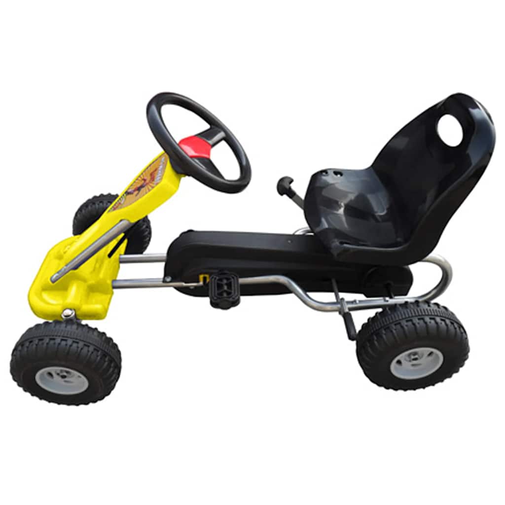 Vidaxl Go-Kart mit Pedalen gelb