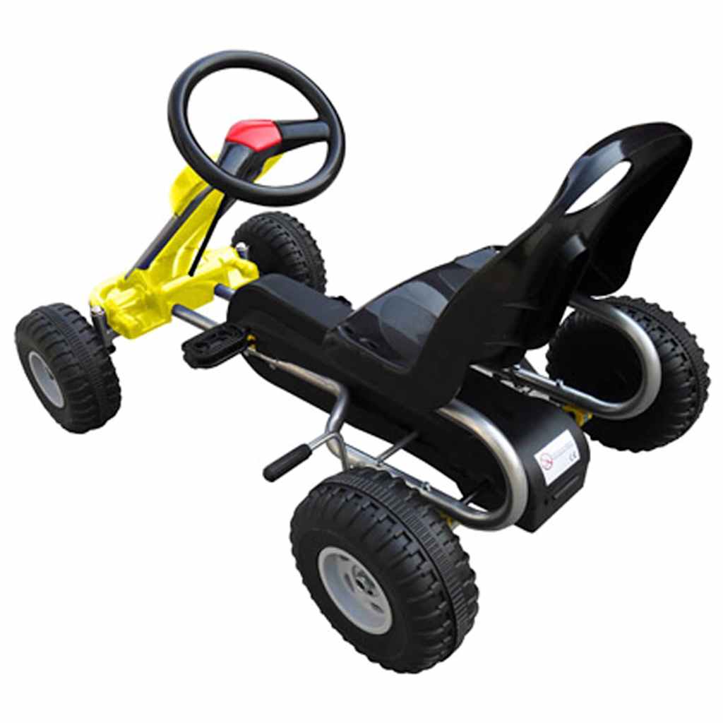 Vidaxl Go-Kart mit Pedalen gelb