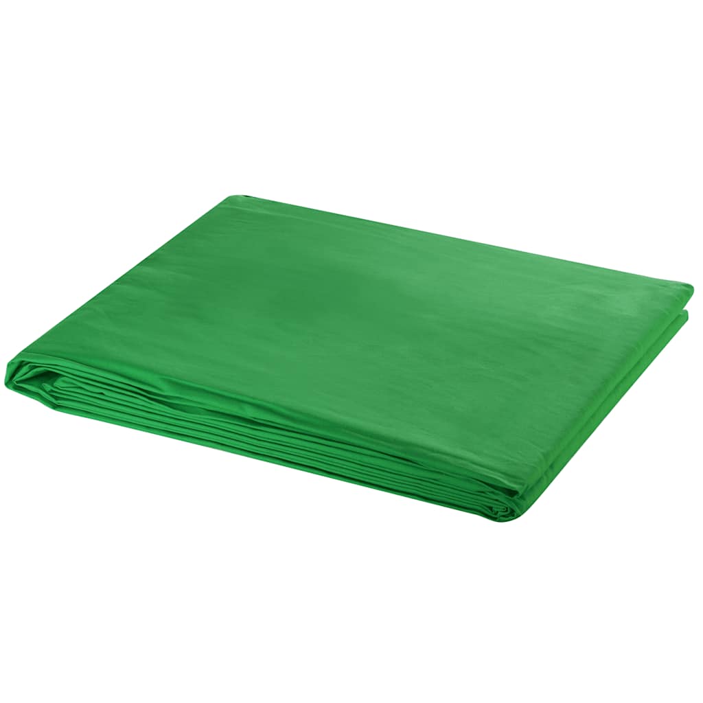 Vidaxl achtergrond zonder standaard chromakey 500x300 cm katoen groen
