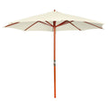 VidaXL Sonnenschirm 300x258 cm Sandweiß