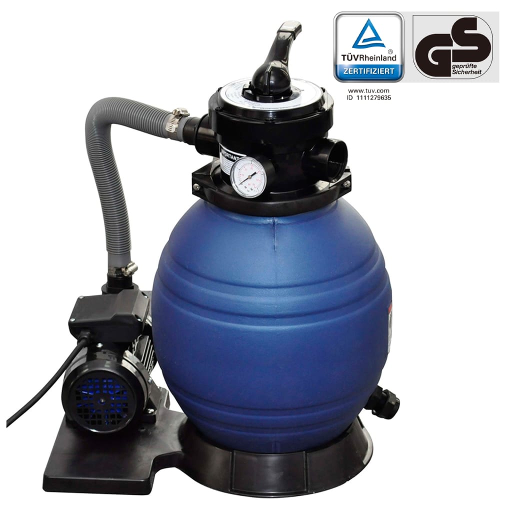 VidaXL Sandfilterpumpe 400 W 11000 l/h