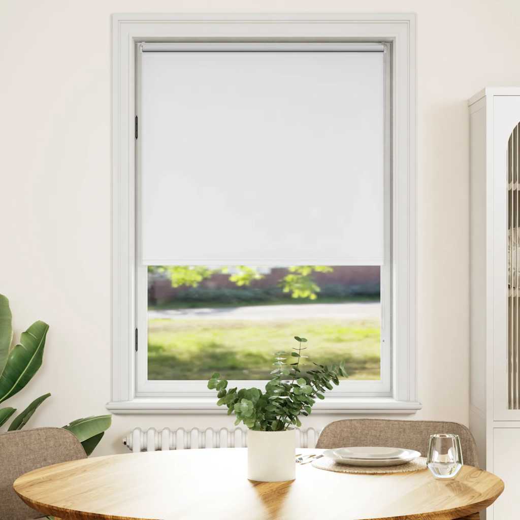 VidaXL Verdunkelungsrollo 120 x 175 cm Weiß