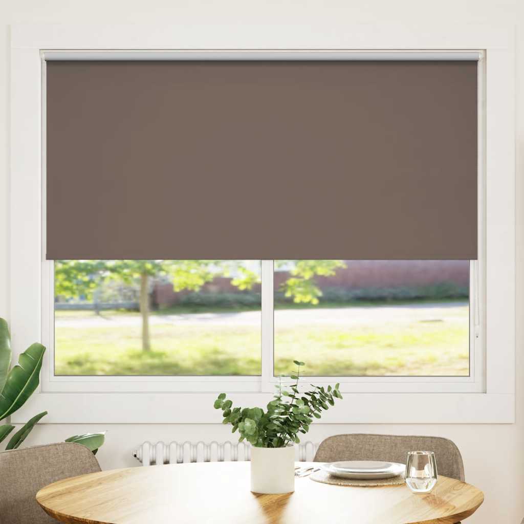 Vidaxl rolgordijn verduisterend 144,4 x 175 cm stofbreedte 140 cm koffiebruin