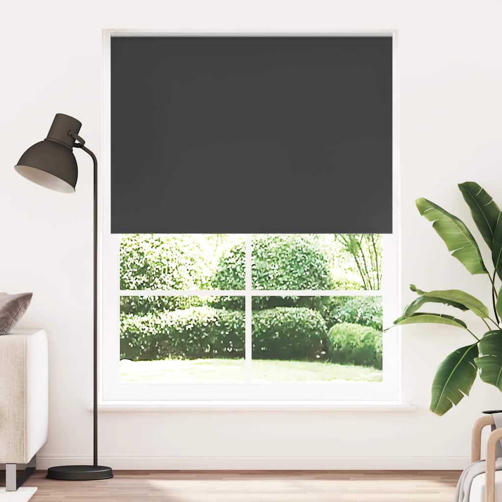 VidaXL Verdunkelungsrollo 140 x 230 cm Schwarz