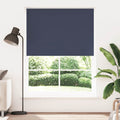 VidaXL Verdunkelungsrollo 160 x 230 cm Marineblau