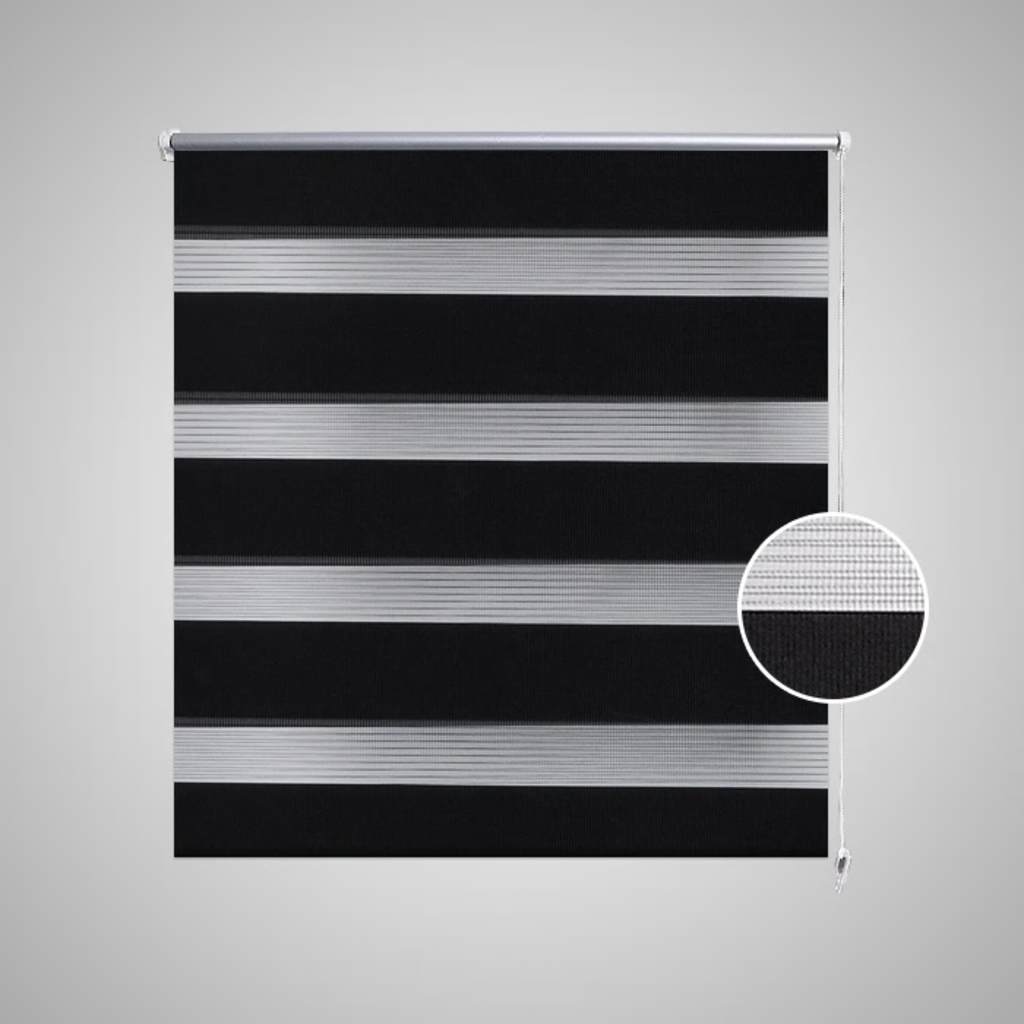 VidaXL Duo Rollo 40x100cm schwarz