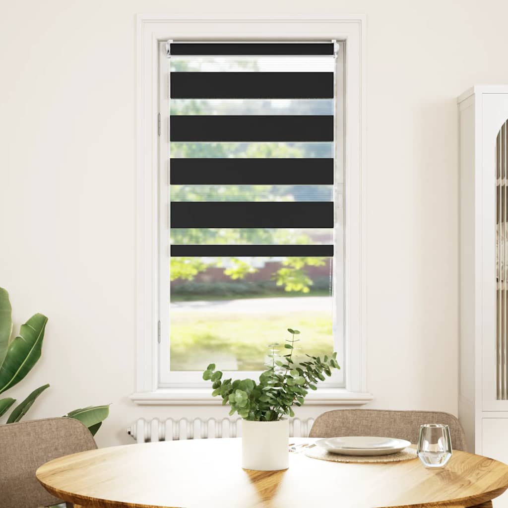 VidaXL Duo Rollo 80x150cm schwarz