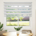Vidaxl zebra rolgordijn 120,9 x 175 cm stofbreedte 116,7 cm wit