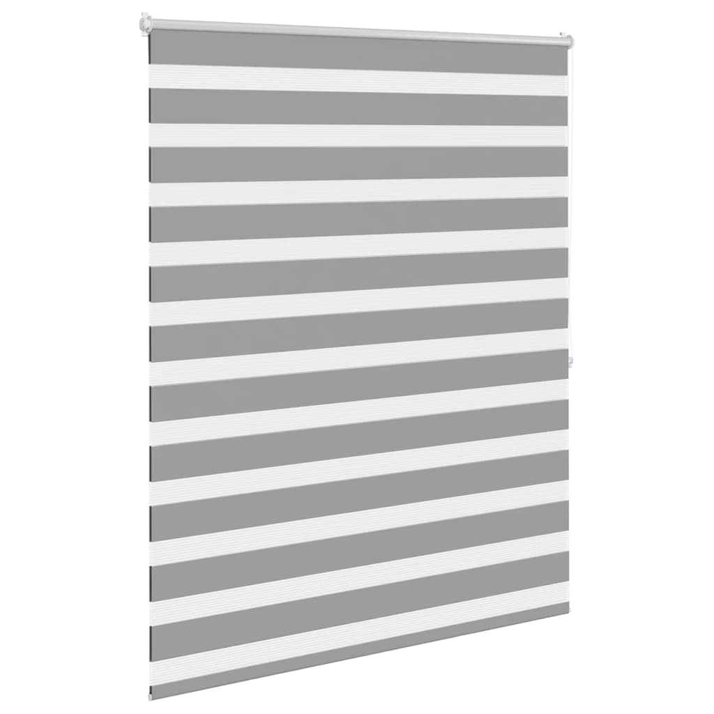 Vidaxl zebra rolgordijn 140,9 x 175 cm stofbreedte 136,7 cm grijs