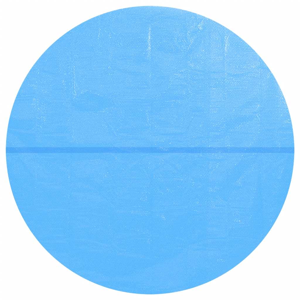 Vidaxl solar zwembadfolie drijvend rond 455 cm pe blauw