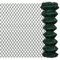Vidaxx Maschendrahtzaun 1,25 x 15 m Stahlgrün