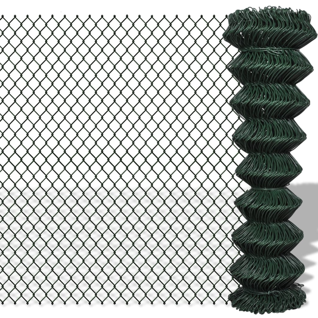 Vidaxxl -Netzzaun 1,5x15 m Stahlgrün