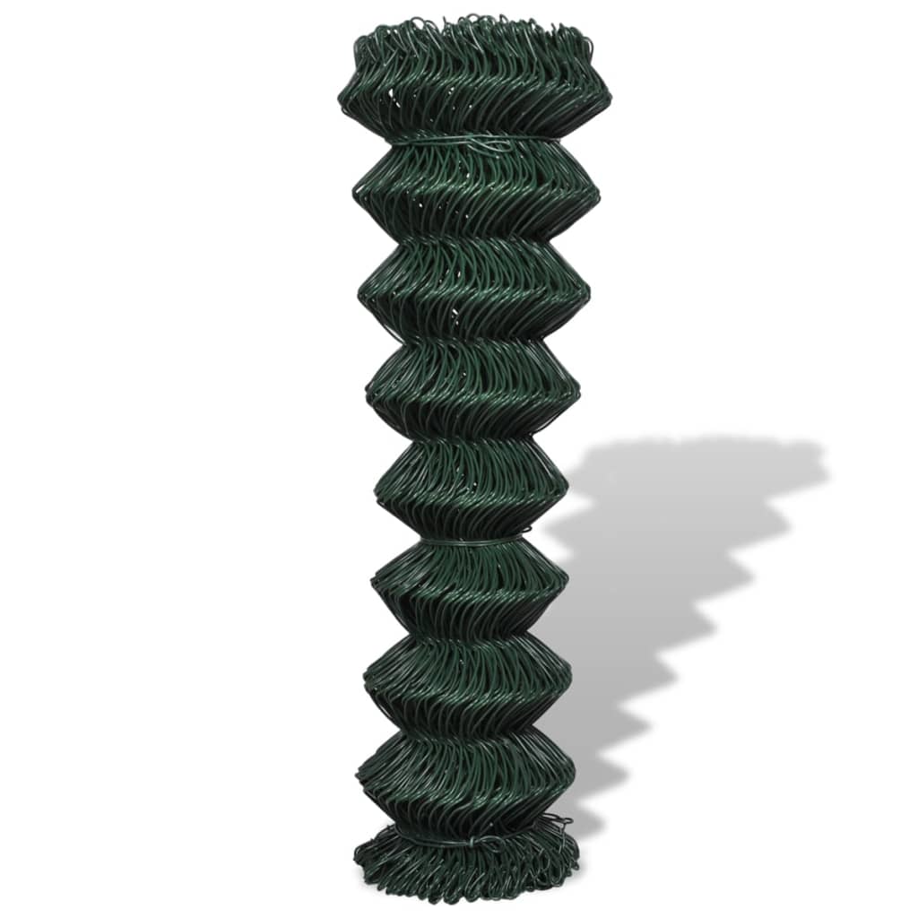 Vidaxxl -Netzzaun 1,5x15 m Stahlgrün