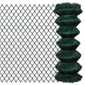 Vidaxl gaashek 1x25 m staal groen