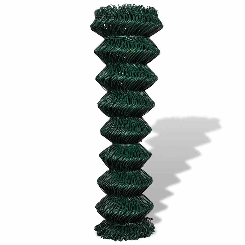 Vidaxxl -Netzzaun 1,5x25 m Stahlgrün