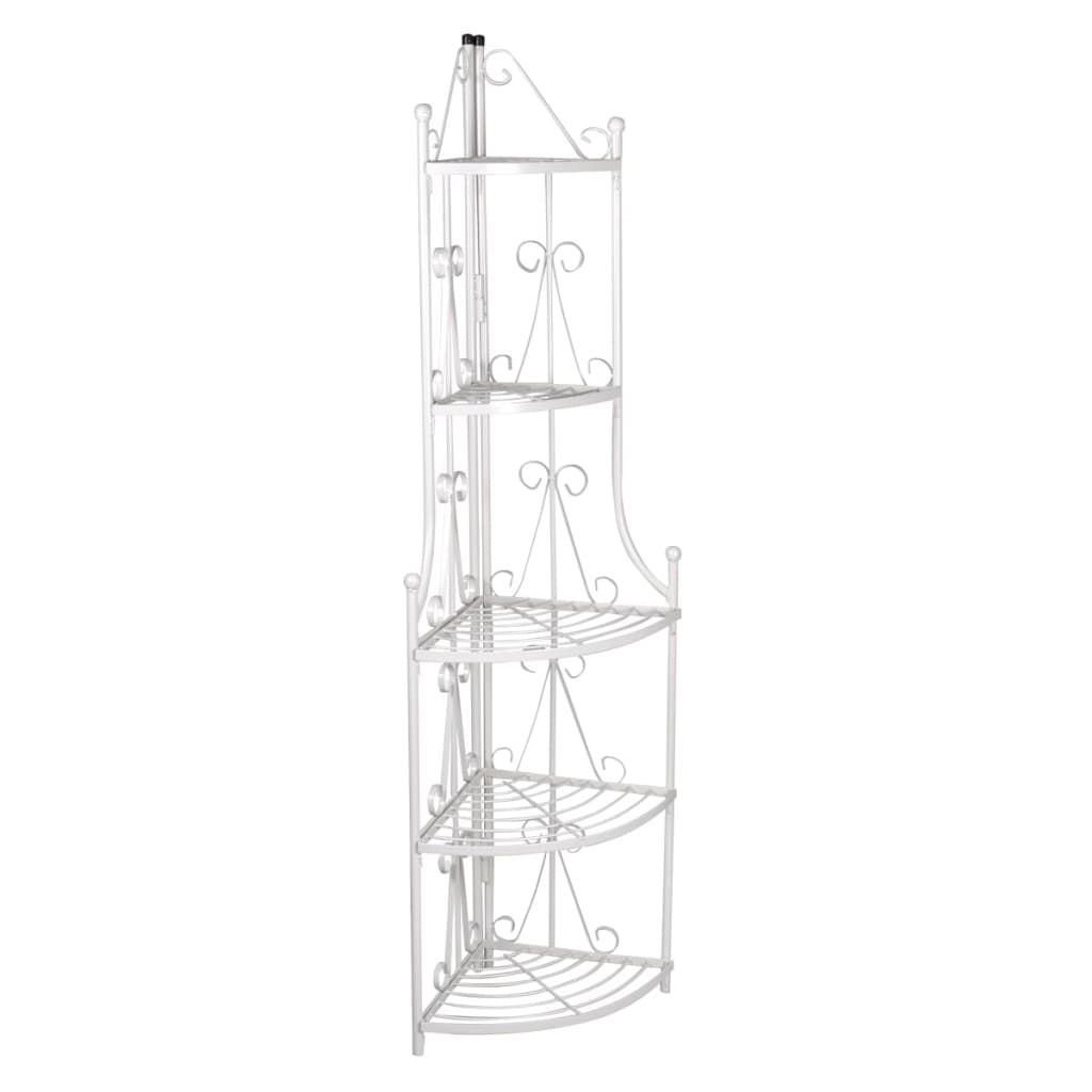 Vidaxl Winkelpflanzenregal Romy (white)